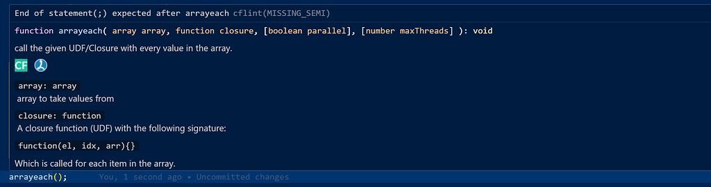 Full Lucee Docs for VSCode cfmleditor - documentation - Lucee Dev