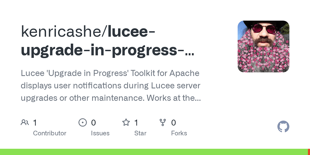 Lucee 'Upgrade in Progress' Toolkit for Apache - Tools and Libraries ...