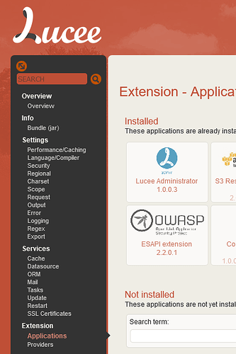 Screenshot 2021-09-18 at 08-16-00 Extension - Applications - Lucee Server Administrator