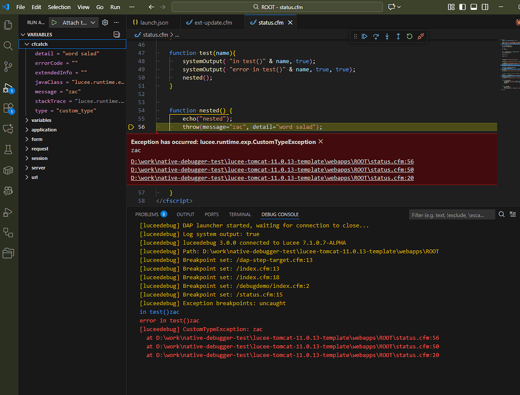 Lucee 7.1 - Lucee native step debugger / extension (LuceeDebug) - Tools ...
